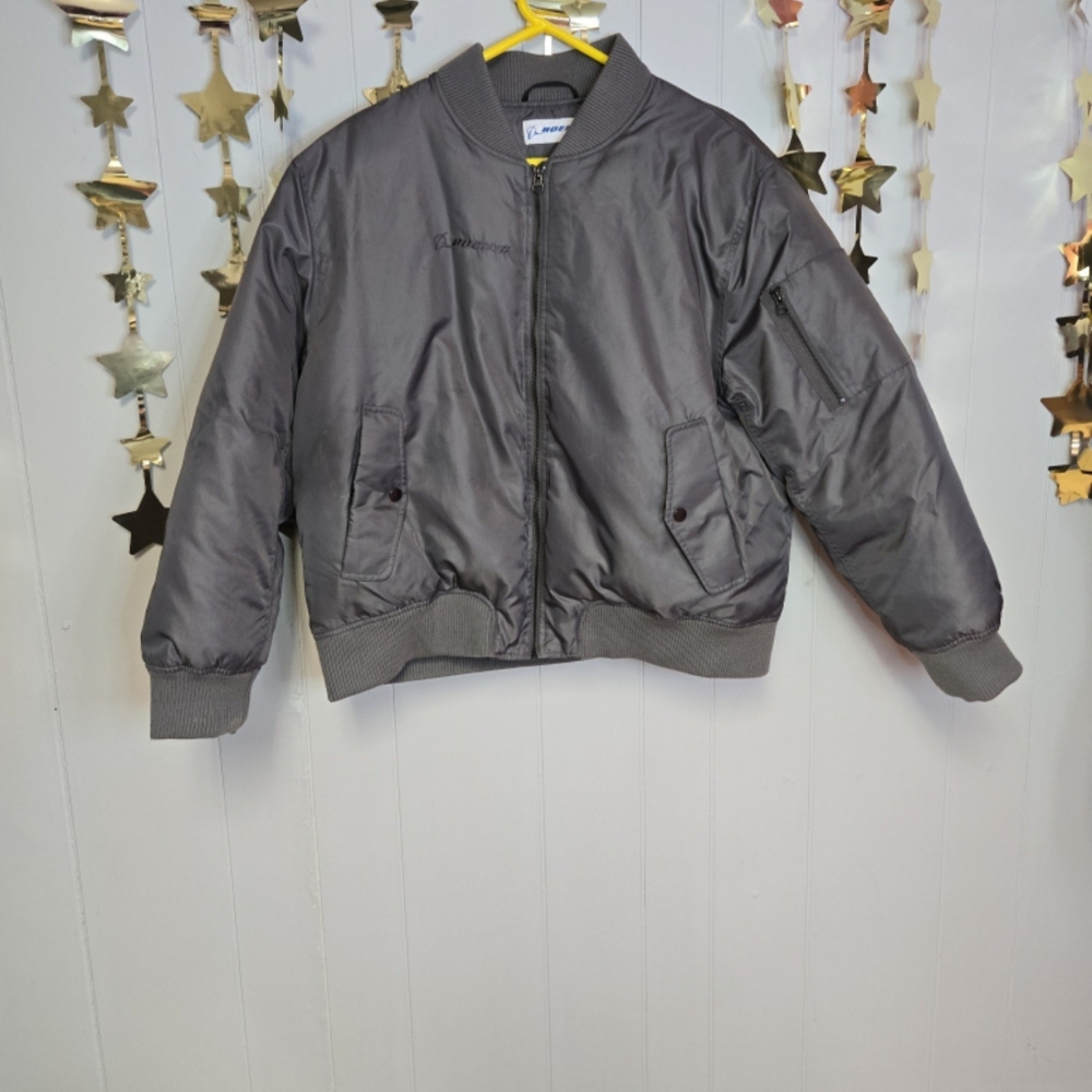 BOEING down flight Jacket sz Xl gray